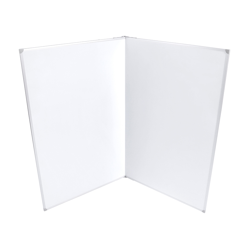 Pemberly Row 60x48 Aluminum Magnetic Dry Erase Board with Wall Mount Marker Tray
