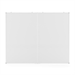 Pemberly Row 60x48 Aluminum Magnetic Dry Erase Board with Wall Mount Marker Tray