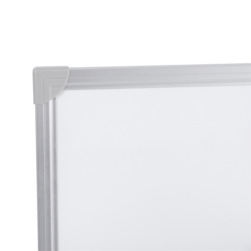 Pemberly Row 60x48 Aluminum Magnetic Dry Erase Board with Wall Mount Marker Tray