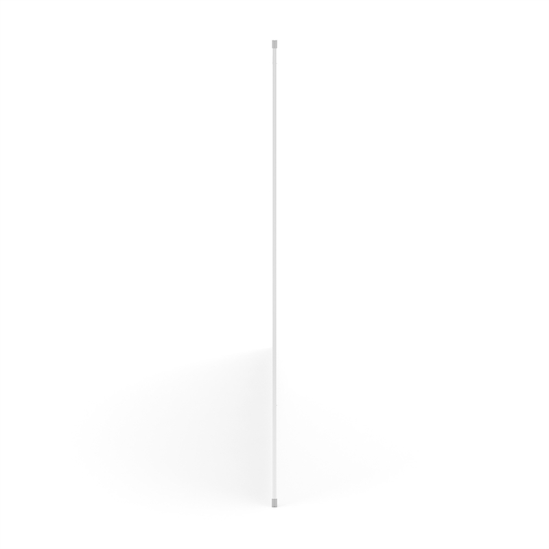 Pemberly Row 72x40 Aluminum Magnetic Dry Erase Board with Wall Mount Marker Tray