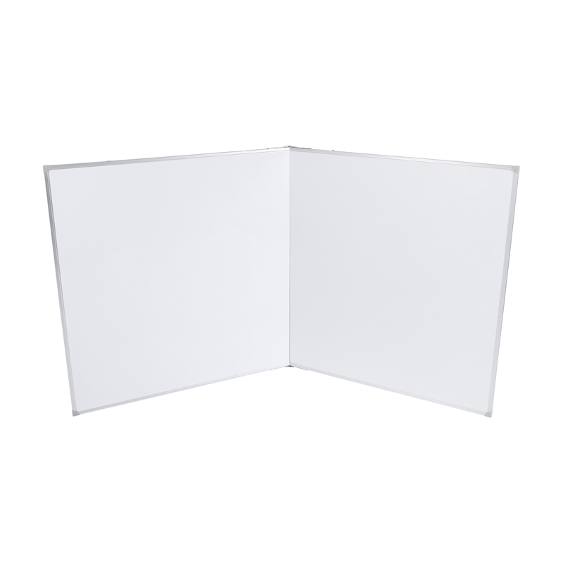 Pemberly Row 72x40 Aluminum Magnetic Dry Erase Board with Wall Mount Marker Tray