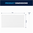 Pemberly Row 72x40 Aluminum Magnetic Dry Erase Board with Wall Mount Marker Tray