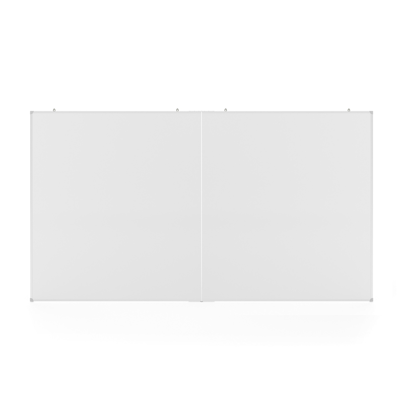Pemberly Row 72x40 Aluminum Magnetic Dry Erase Board with Wall Mount Marker Tray