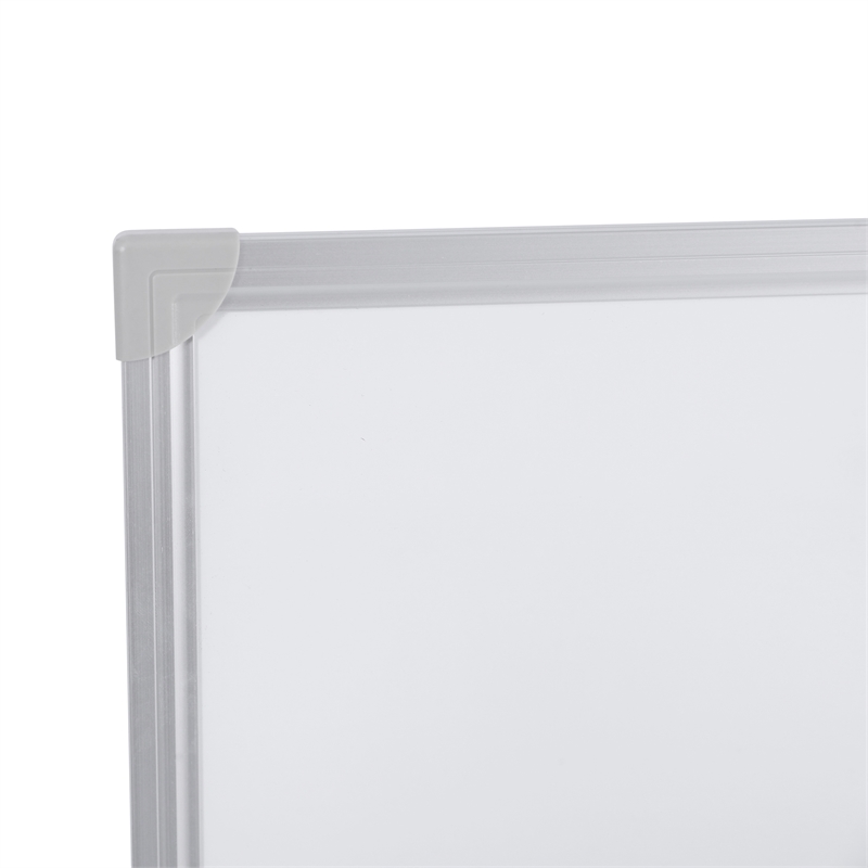 Pemberly Row 72x40 Aluminum Magnetic Dry Erase Board with Wall Mount Marker Tray