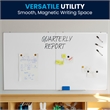 Pemberly Row 72x40 Aluminum Magnetic Dry Erase Board with Wall Mount Marker Tray