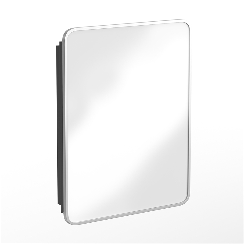 Pemberly Row 24x30 Recessed Bathroom Medicine Cabinet with Beveled Mirror