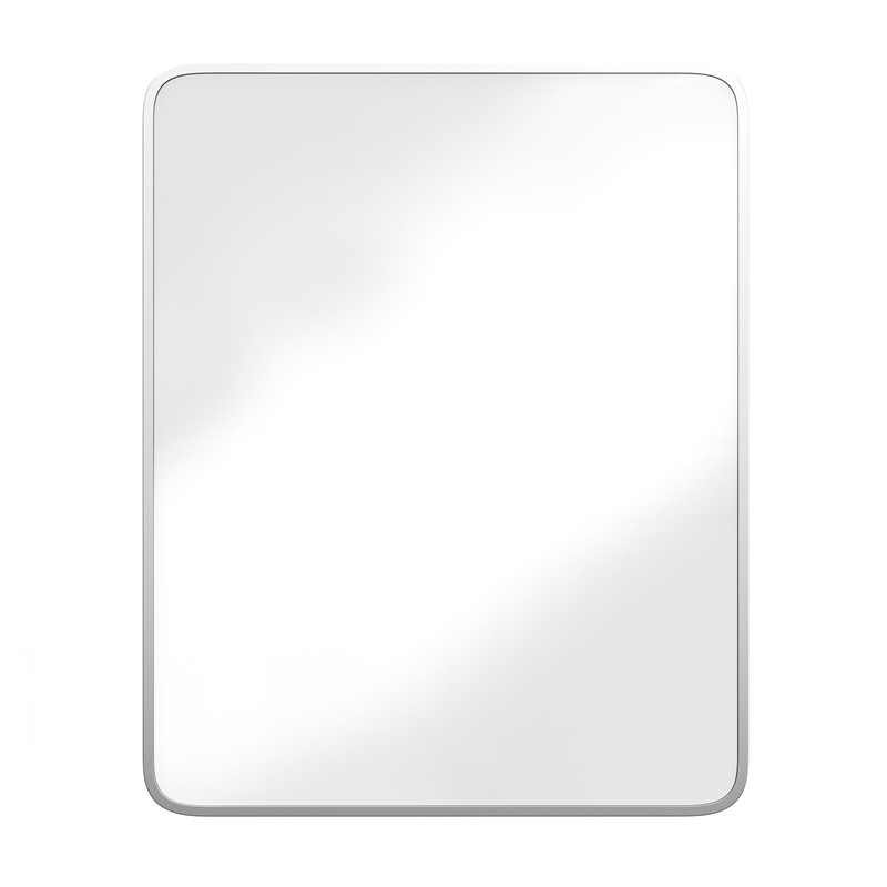 Pemberly Row 24x30 Recessed Bathroom Medicine Cabinet with Beveled Mirror