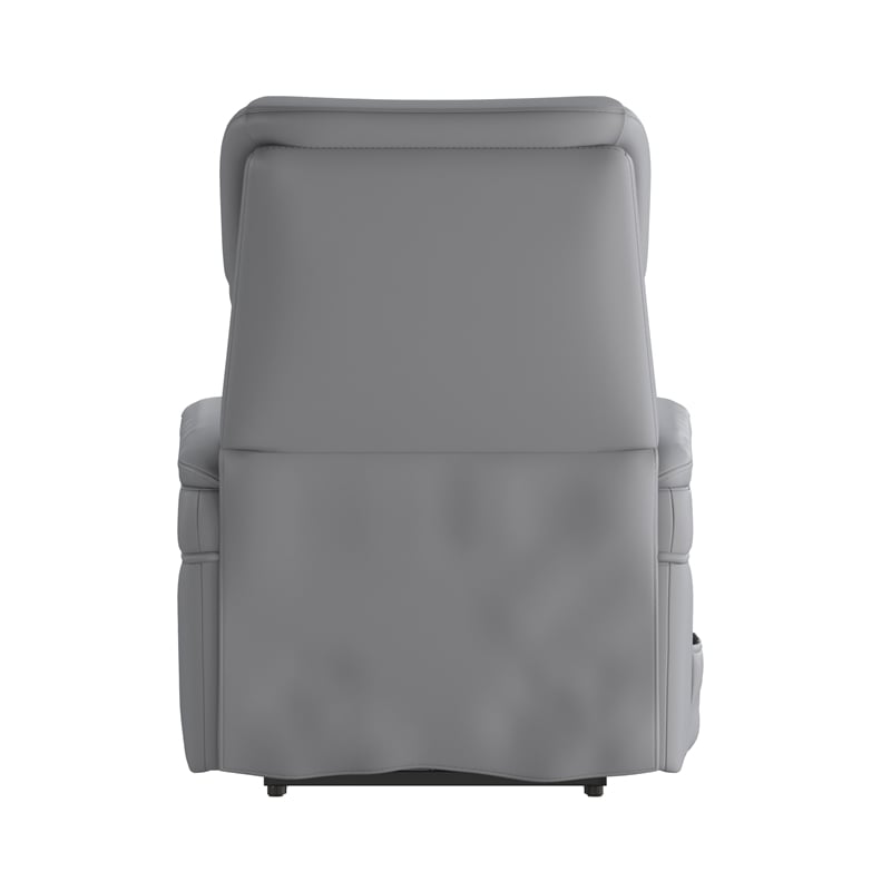 Pemberly Row Remote Powered Lift Recliner for Elderly in Gray