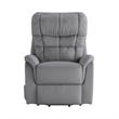 Pemberly Row Remote Powered Lift Recliner for Elderly in Gray
