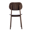 Pemberly Row Solid Wood Dining Chair with Curved Backrest in Antique Copper