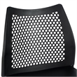Pemberly Row Stackable Sled Base Barstool with Vented Back and Footrest in Black
