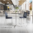 Pemberly Row Stackable Sled Base Counter Stool with Vented Back and Footrest
