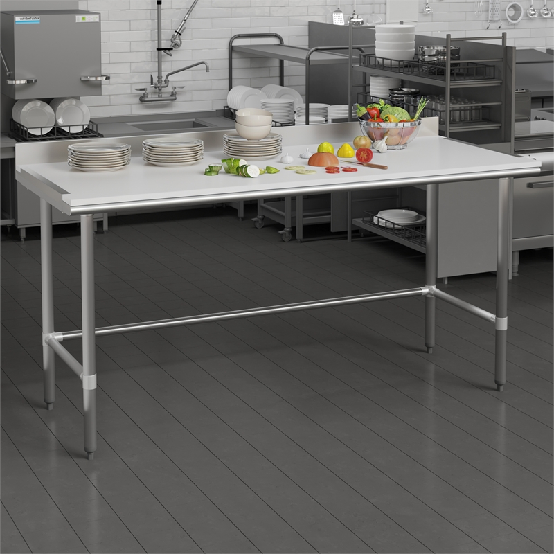Pemberly Row High-Pressure Poly Top Cutting Board with Brackets