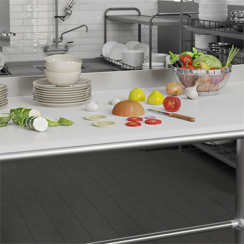 Pemberly Row High-Pressure Poly Top Cutting Board with Brackets