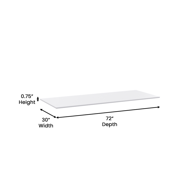 Pemberly Row High-Pressure Poly Top Cutting Board with Brackets