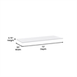 Pemberly Row High-Pressure Poly Top Cutting Board with Brackets
