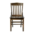 Pemberly Row School House Back Antique Copper Wood Restaurant Chair