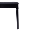 Pemberly Row Solid Wood Dining Chair with Padded Seat in Black