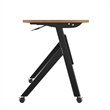 Pemberly Row Nesting Flip Training Table with Steel Frame and Y-Legs