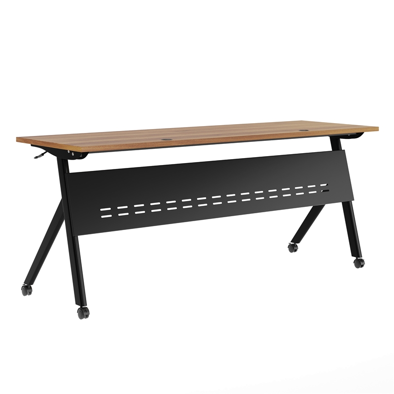 Pemberly Row Nesting Flip Training Table with Steel Frame and Y-Legs
