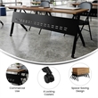 Pemberly Row Nesting Flip Training Table with Steel Frame and Y-Legs
