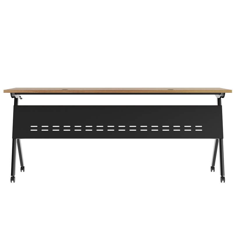 Pemberly Row Nesting Flip Training Table with Steel Frame and Y-Legs