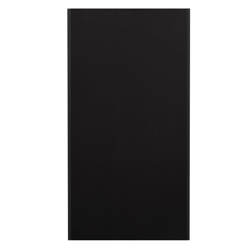 Pemberly Row 32 Gallon Wood Tray Top Trash Enclosure with Drop Hole in Black