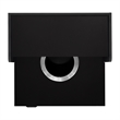 Pemberly Row 32 Gallon Wood Tray Top Trash Enclosure with Drop Hole in Black