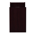 Pemberly Row 32 Gallon Wood Tray Top Trash Enclosure with Drop Hole in Mahogany
