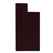 Pemberly Row 32 Gallon Wood Tray Top Trash Enclosure with Drop Hole in Mahogany