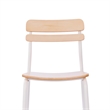 Pemberly Row Solid Wood Dining Chair with White Frame in Antique White