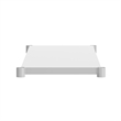 Pemberly Row Galvanized Steel Adjustable Add-On Work Table Lower Shelf