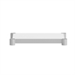 Pemberly Row Galvanized Steel Adjustable Add-On Work Table Lower Shelf