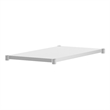 Pemberly Row Galvanized Steel Adjustable Add-On Work Table Lower Shelf