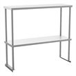 Pemberly Row NSF Certified Stainless Steel Kitchen Double Overshelf