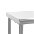 Pemberly Row NSF Certified Stainless Steel Kitchen Double Overshelf