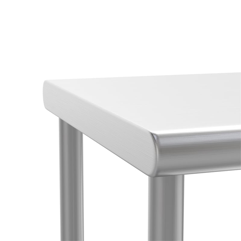 Pemberly Row NSF Certified Stainless Steel Kitchen Double Overshelf