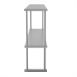 Pemberly Row NSF Certified Stainless Steel Kitchen Double Overshelf