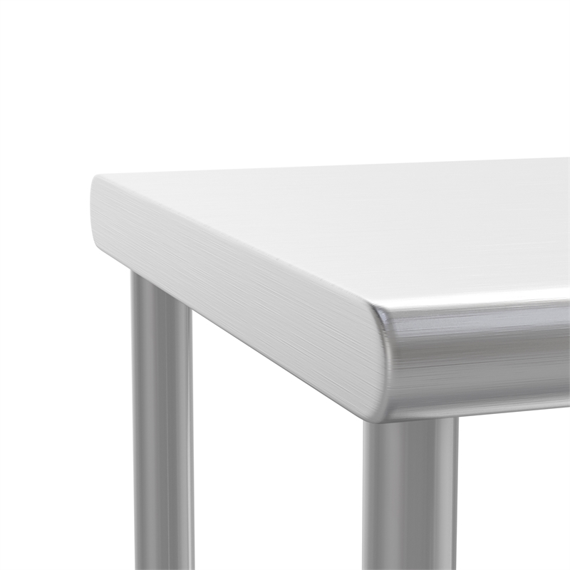 Pemberly Row NSF Certified Stainless Steel Kitchen Double Overshelf