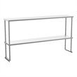 Pemberly Row NSF Certified Stainless Steel Kitchen Double Overshelf