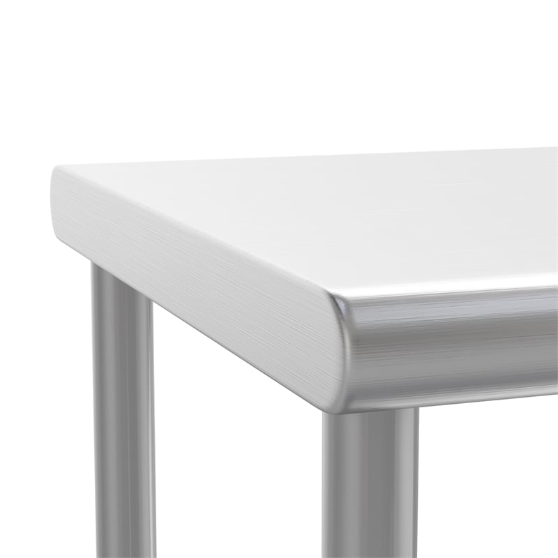 Pemberly Row NSF Certified Stainless Steel Kitchen Double Overshelf