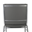 Pemberly Row Heavy Duty Gray Vinyl Padded Stack Chair with 550 lb Capacity