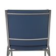 Pemberly Row Heavy Duty Navy Vinyl Padded Stack Chair with 550 lb Capacity