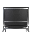 Pemberly Row Big and Tall 1000 lb Rated Black Vinyl Padded Stack Chair