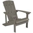 Pemberly Row Star & Moon Fire Pit with Cover & 2 Light Gray Adirondack Chairs