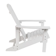 Pemberly Row Star and Moon Fire Pit with Cover and 2 White Adirondack Chairs