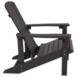 Pemberly Row Star & Moon Fire Pit with Cover & 4 Slate Gray Adirondack Chairs