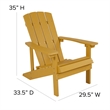 Pemberly Row Star and Moon Fire Pit with Cover and 4 Yellow Adirondack Chairs