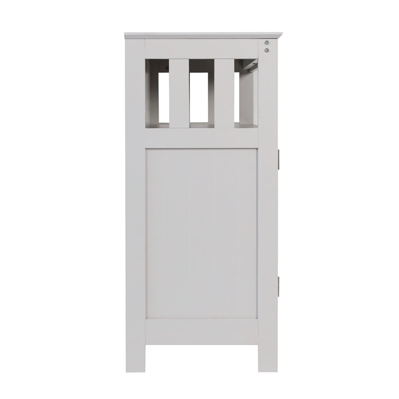 Pemberly Row Classic Sideboard and Buffet Cabinet with Storage in Gray