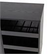 Pemberly Row Classic Sideboard and Bar Cabinet with Storage in Black